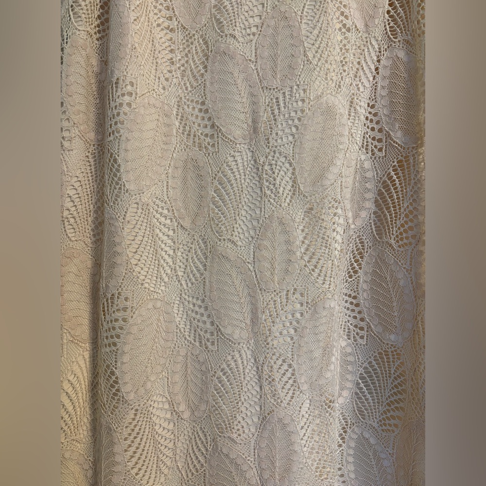 NEW ESQUALO Size 10 Cream Lace Crochet Tank Mini Dress - Picture 5 of 7